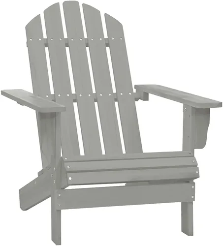 Miniatura 8 de Grand Fauteuil de Jardin Adirondack Démontable con mesa otomana y otomana y macizo Bois de Sapin Gris para patio, terraza, jardín, cómodo y duradero