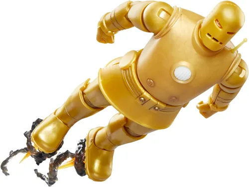 Miniatura 7 de Marvel Legends Series Iron Man (Modelo 01 - Oro), Figura de acción coleccionable de Iron Man Comics de 6 pulgadas, tarjeta de ampolla de inspiración