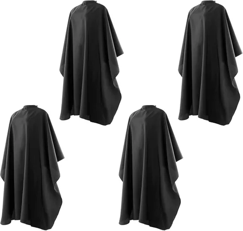 Capas de peluquería con cierre a presión impermeable peluquería peinado corte de pelo colorante capa de nylon para peluquería peluquería