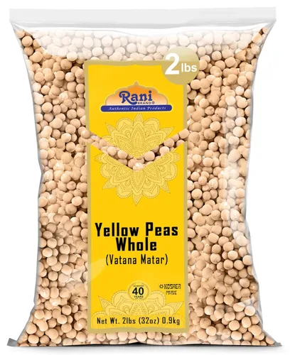 Miniatura 15 de Rani - Guisantes Amarillos Enteros, Secos (Vatana, Matar) 1.81kg (64oz, 4lbs) a granel ~ Completamente naturales Vegano Apto para gluten