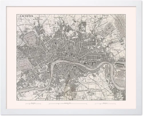 Miniatura 55 de Monem Art Mapa Monumental Vintage de Florencia Impresión - Póster de Viaje Retro - Arte de Italia - Gran Regalo para Hombres, Mujeres, Amantes