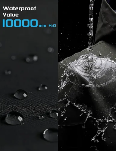 Miniatura 3 de MAGCOMSEN Chaqueta táctica para hombre, impermeable, con forro polar, para esquí, nieve, invierno, cortavientos