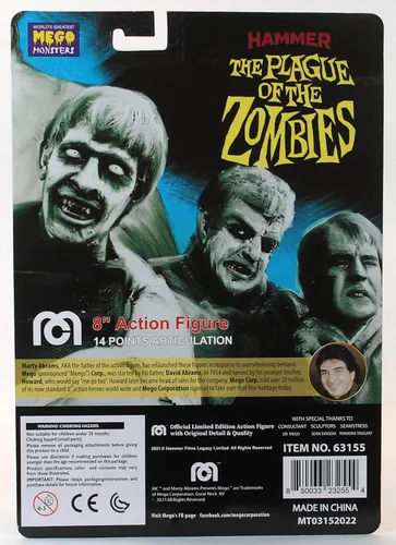 Miniatura 3 de Hammer Zombie - Figura de acción de 8 pulgadas