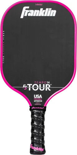Miniatura 18 de Franklin Sports Palas de Pickleball Pro - Serie FS Tour Fibra de Carbono Cruda T700 - Aprobadas para Pickleball de EE. UU. - Borde Inyectado de Gris