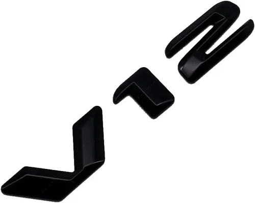Miniatura 2 de 1 emblema de motor V12 3D para guardabarros de puerta, maletero y portón trasero, calcomanía de repuesto (negro)