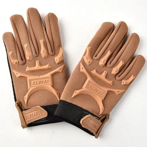 JRZDFXS Guantes de ciclismo sin dedos transpirables medio completos guantes antideslizantes para deportes al aire libre para niños y niñas