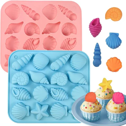 Miniatura 9 de Moldes de flores de silicona, 2 piezas de moldes de silicona para chocolate con 36 cavidades para chocolate, gomitas, cubitos de hielo, decoraciones