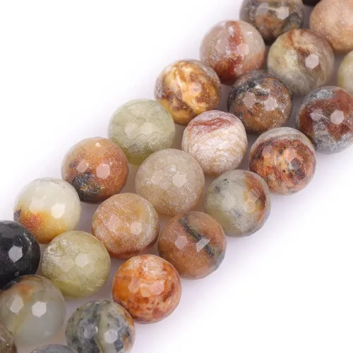 Miniatura 101 de GEM-Inside - Cuentas sueltas de cornalina roja naranja facetada de 0.236 pulgadas (0.236 in), cuentas de energía natural para hacer joyas, redondas