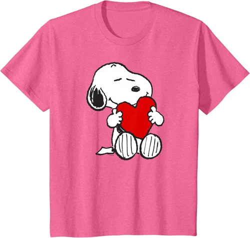 Miniatura 14 de Peanuts Camiseta de San Valentín Snoopy Hugging Heart, Negro