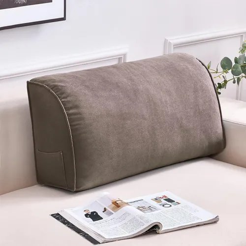 Miniatura 8 de Almohada de lectura para cabecero, almohada de cuña, triangular, suave, para cabecero, cojín de apoyo para el respaldo del sofá cama, almohada
