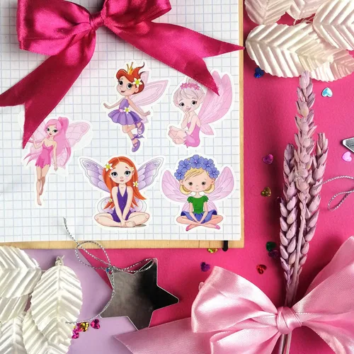 Miniatura 9 de BulbaCraft Calcomanías y calcomanías de hadas para laptop, decoraciones de hadas para fiesta de cumpleaños, regalos para mujeres y hombres Pegatinas