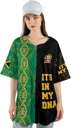 Miniatura 4 de Camiseta de béisbol de Jamaica con nombre personalizado, camiseta jamaicana personalizada, uniforme de orgullo de Jamaica, unisex, S-5XL