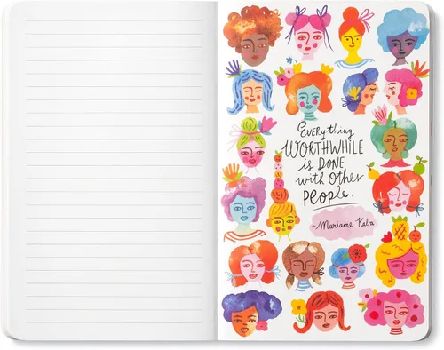 Miniatura 7 de Cuaderno de tapa blanda Compendium - Individualmente, somos una gota. Juntos, somos un océano. – Un cuaderno de escribir ahora con 128 páginas a
