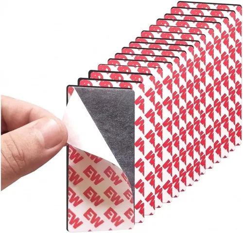 Miniatura 11 de Cinta magnética de 1 x 3 pulgadas, tiras magnéticas con respaldo adhesivo fuerte, cinta magnética adhesiva flexible para bricolaje, manualidades