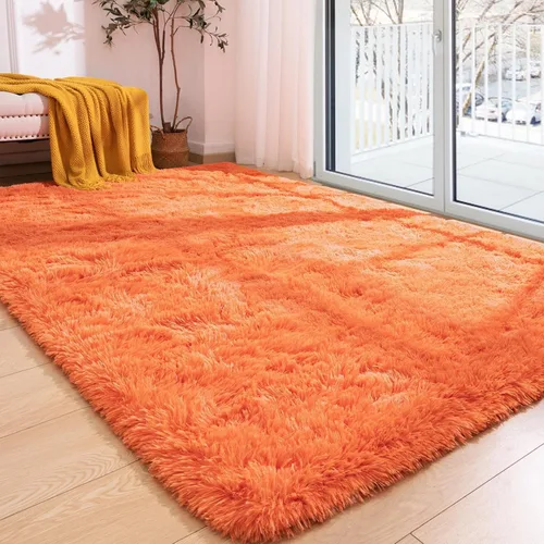 Miniatura 25 de Alfombra de área Softlife para sala de estar, alfombra lanuda mullida y esponjosa de 6 x 9 pies en color azul para dormitorio de niñas y niños, Azul