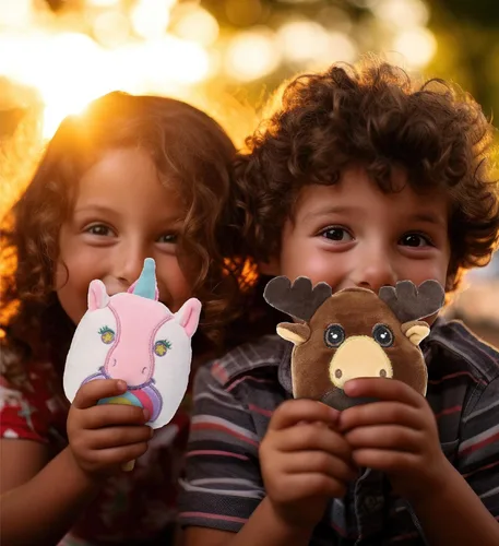 Miniatura 7 de DolliBu Snug Mooshies - Animal de peluche de alce – Wild Life súper blando y suave juguete de peluche sensorial para niñas y niños, lindo animal
