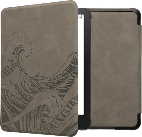 Miniatura 8 de kwmobile Funda compatible con Amazon Kindle Paperwhite (10.Gen - 2018) - Funda para lector electrónico - Esquema de viaje rosa polvoriento