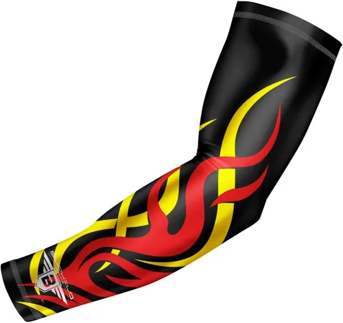 Miniatura 11 de Bucwild Sports Flame Fire Compression Arm Sleeve for Women & Men Durable, Snug Fit for Long-Lasting Shape Retention