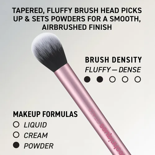 Miniatura 6 de Real Techniques Juego de 6 piezas de brochas de maquillaje esenciales para el día a día, incluye 4 brochas y 2 esponjas de maquillaje, para base