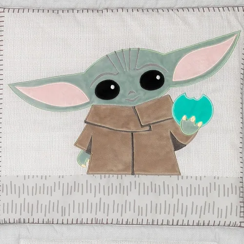 Miniatura 9 de Lambs & Ivy Star Wars The Child Baby Yoda - Juego de ropa de cama para cuna de bebé de 3 piezas Star Wars el niño