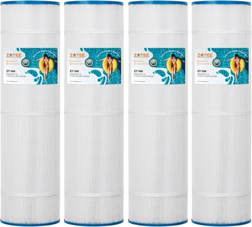 ZOTEE El filtro de piscina PCC105 reemplaza a Pentair CCP420, PCC105-PAK4,178584, C-7471, Darlly 71053,817-0106, R173576, Filbur FC-1977,105 pies