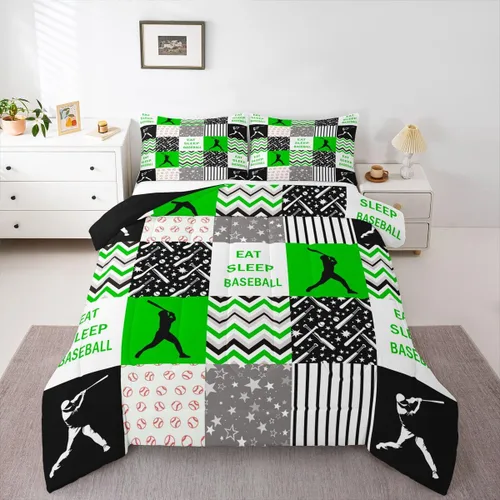 Miniatura 12 de Erosebridal Edredón de baloncesto para niños, juegos deportivos, inserción de edredón individual para niños, adolescentes y adultos, juego