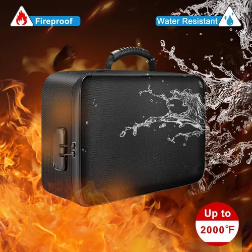 Miniatura 3 de DocSafe Bolsa organizadora de archivos, juego de caja de documentos ignífuga con cerradura