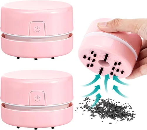 Honoson 2 piezas de herramienta de pintura de diamante con taladro, recogedor más rápido para diamantes derramados, accesorios de pintura 5d, Rosa