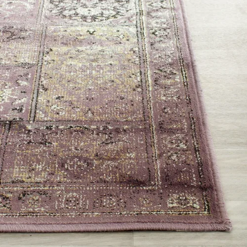 Miniatura 3 de SAFAVIEH Vintage Collection - Alfombra de pasillo de 2 pies 2 pulgadas x 6 pies, morado y fucsia, viscosa, diseño oriental envejecido