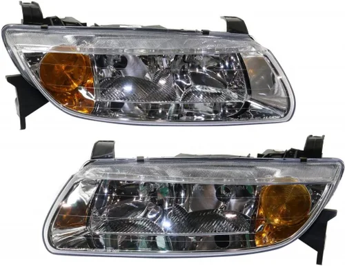 KarParts360: Para 2000 Saturn LW2 Faro Asamblea Par Conductor y Pasajero Lado w/Bombillas Para GM2502200 GM2503200 Lado del conductor y del pasajero