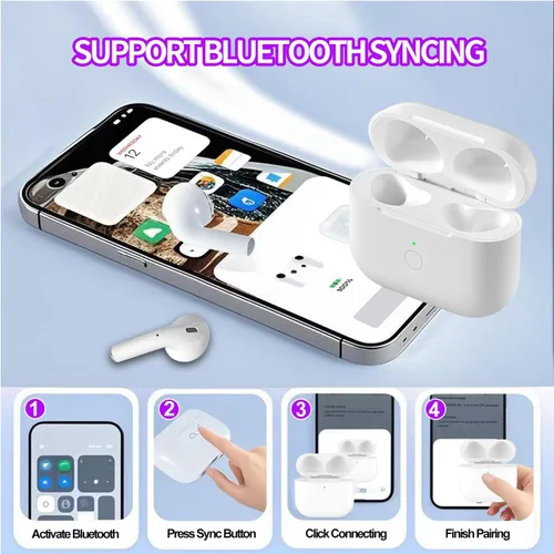 Miniatura 3 de Funda de carga compatible con Airpods 4rd (2024), funda de carga tipo C para AirPods 4rd, funda de carga inalámbrica de repuesto con botón