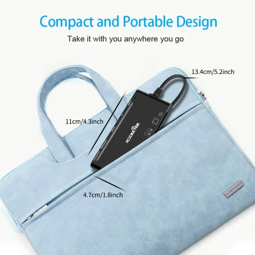 Miniatura 7 de Lector multitarjeta USB3.0, SD/TF/CF/Micro SD/XD/MS 7 en 1 rápido lector de tarjetas de memoria de 5 Gbps, escritor/concentrador para SD SDXC SDHC