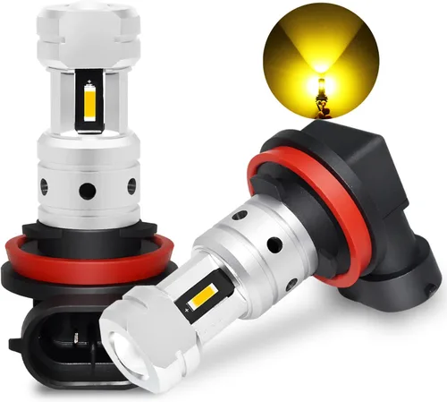 PHINLION H8 H11 Bombillas LED amarillas antiniebla, 3800 lúmenes, súper brillante, H11LL H16, repuesto para automóvil, camión, DRL y luces Amarillo