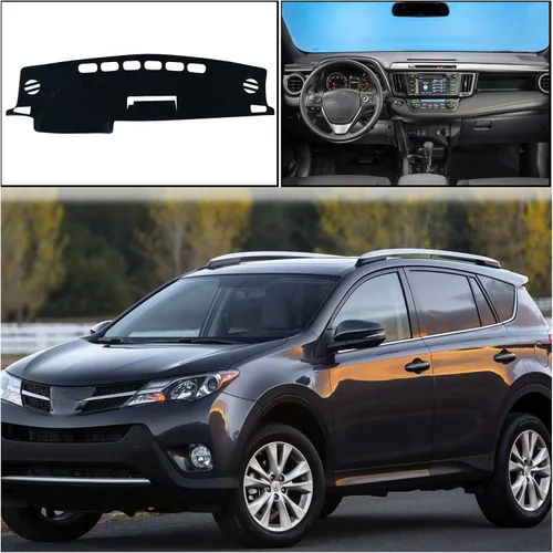 Miniatura 6 de Cubierta de tapete para salpicadero, consola central interior personalizada compatible con Toyota RAV4 SUV 2013, 2014, 2015, 2016, 2017, 2018