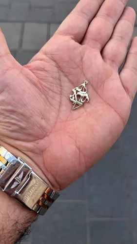 Miniatura 4 de Am Yisrael Chai Pendant "The People of Israel Live", Solid 14k Gold Jewish Pendant, Symbol Jewelry from Israel