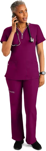 Miniatura 3 de Healing Hands Pantalones quirúrgicos para mujer, 6 bolsillos, HH360 9151, Nisha, cintura con cordón, diseño atlético de primera calidad