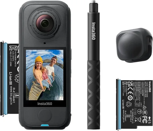 Miniatura 15 de Insta360 Paquete estándar X4 Air Cámara de acción impermeable 8K 360 más ligera para aventuras épicas, lentes reemplazables, para acción, viajes