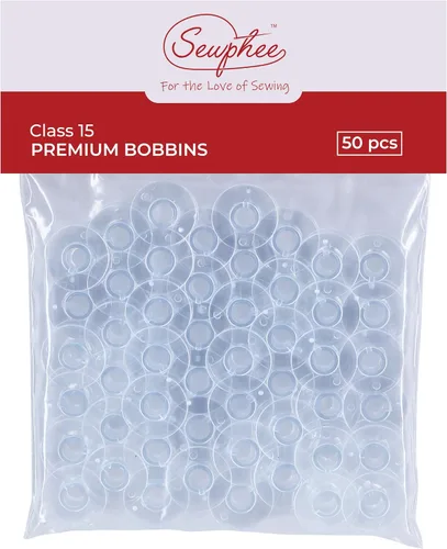 Miniatura 8 de Sewphee 20 piezas de bobinas para máquina de coser - Bobina de clase premium 15 - Compatible con accesorios de máquina de coser Singer - Bobinas