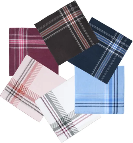 WOXVM Pañuelos para hombre, paquete de 12 pañuelos suaves para hombre, surtido de primera calidad, pañuelos cuadrados de bolsillo para hombre,