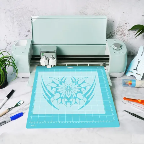 Miniatura 5 de Gwybkq Juego de 6 alfombrillas de corte ligeras, compatibles con Cricut Maker/Explore Air 2/Air/One (12 x 12 pulgadas), almohadillas adhesivas Azul