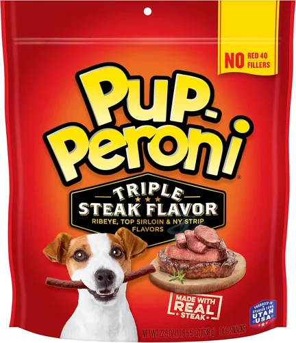Miniatura 21 de Pup-Peroni Golosinas para Perros, Sabor a Carne de Res Magra, 38 Onzas, Hechas con Carne de Res Real, 90% Libre de Grasa