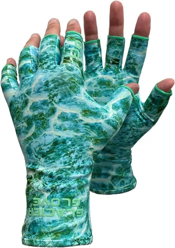Miniatura 4 de Glacier Glove Islamorada - Guantes de sol para pesca al aire libre sin dedos Protección solar 50+, duradera, ligera, transpirable, de secado rápido