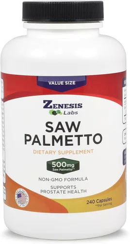 Saw Palmetto Extract - 240 Cápsulas - 500 mg/cápsula - 200% más cápsulas que la mayoría de los competidores