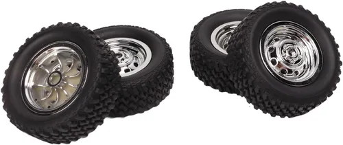 Miniatura 8 de Neumáticos de automóvil a control remoto, juego de 4 piezas de goma duradera, neumáticos de repuesto para vehículos RC, MN78 112 compatibles