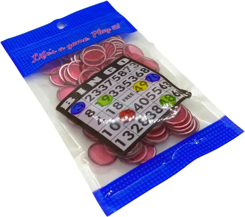 Miniatura 8 de MR CHIPS Varita magnética de bingo mejorada hecha en Estados Unidos y 200 piezas de chips de plástico rojo de ¾ pulgadas con anillos de metal, apoya