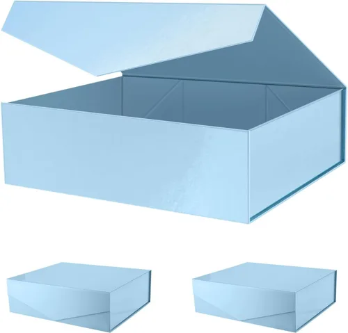 Miniatura 31 de PACKHOME 17 x 14.5 x 5.5 pulgadas, 3 cajas de regalo extra grandes con tapas, cajas de cierre magnético para ropa y regalos grandes