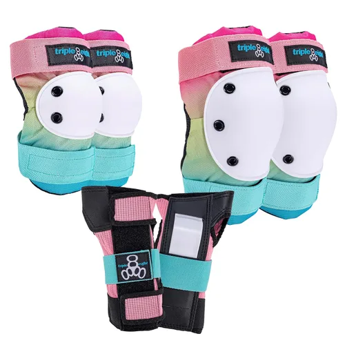 Miniatura 16 de Triple Eight Saver Series - Juego de protectores de rodillas, codos y muñecas (talla S, color negro)