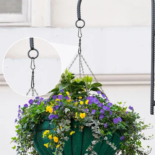 Miniatura 4 de Jetec 30 ganchos giratorios giratorios de viento de 360 grados, doble hilado, suministros de campanilla, ganchos giratorios para colgar con caja