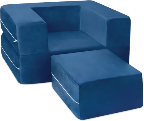 Miniatura 8 de Milliard Sofá para Niños - Sofá Modular para Niños Pequeños y Bebés, Muebles de Sala de Juegos/Dormitorio (Gris Pequeño)