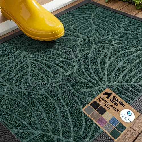 Miniatura 79 de Gorilla Grip WeatherMax - Tapete de pasillo para todas las estaciones, impermeable, 72x24 pulgadas, de goma natural, resistente a manchas, perfil